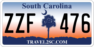 SC license plate ZZF476