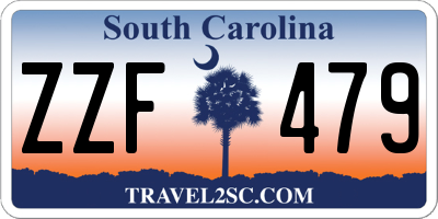 SC license plate ZZF479