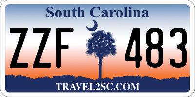 SC license plate ZZF483