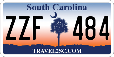 SC license plate ZZF484