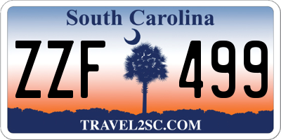 SC license plate ZZF499
