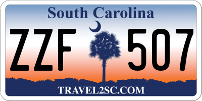 SC license plate ZZF507