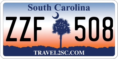 SC license plate ZZF508