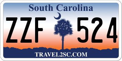 SC license plate ZZF524