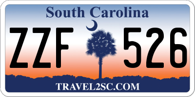 SC license plate ZZF526