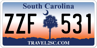 SC license plate ZZF531