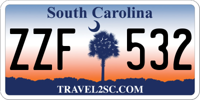 SC license plate ZZF532