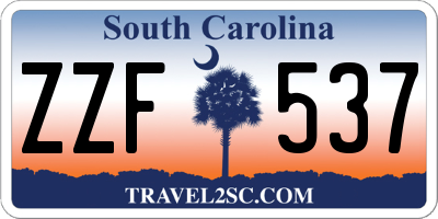 SC license plate ZZF537