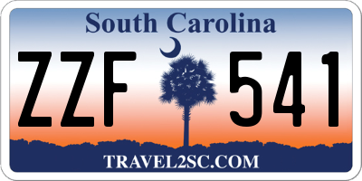 SC license plate ZZF541