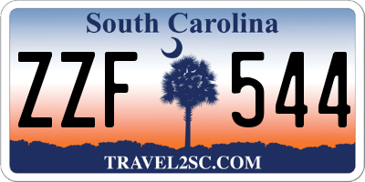 SC license plate ZZF544