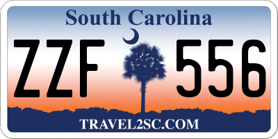 SC license plate ZZF556