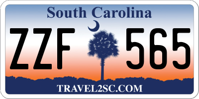 SC license plate ZZF565