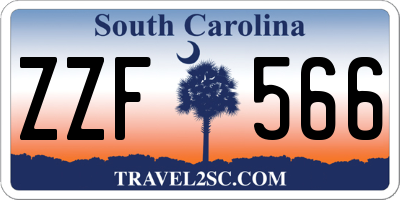 SC license plate ZZF566
