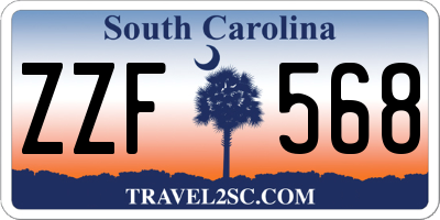 SC license plate ZZF568