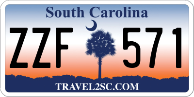 SC license plate ZZF571