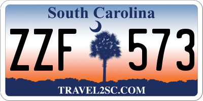 SC license plate ZZF573