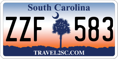 SC license plate ZZF583
