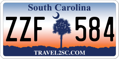 SC license plate ZZF584