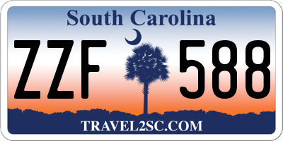SC license plate ZZF588