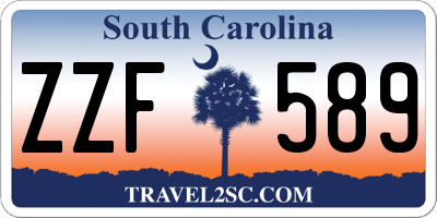 SC license plate ZZF589