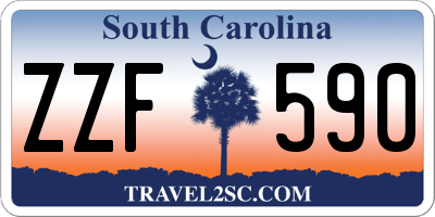 SC license plate ZZF590