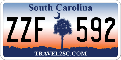 SC license plate ZZF592