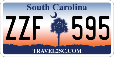 SC license plate ZZF595