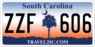 SC license plate ZZF606