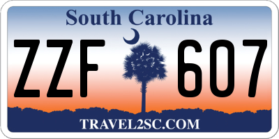 SC license plate ZZF607