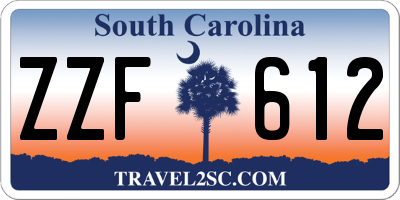 SC license plate ZZF612