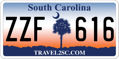 SC license plate ZZF616