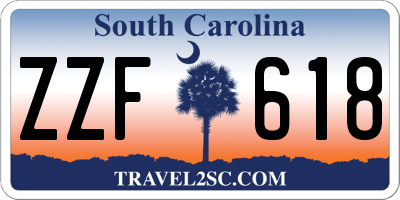 SC license plate ZZF618