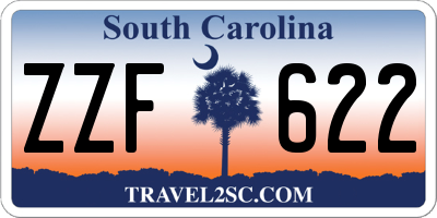 SC license plate ZZF622