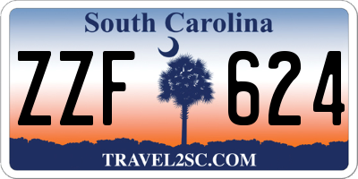 SC license plate ZZF624