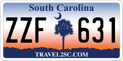 SC license plate ZZF631