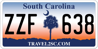 SC license plate ZZF638