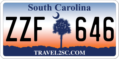 SC license plate ZZF646