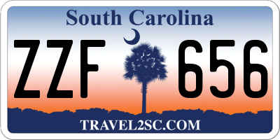 SC license plate ZZF656