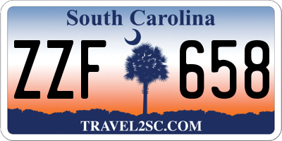 SC license plate ZZF658