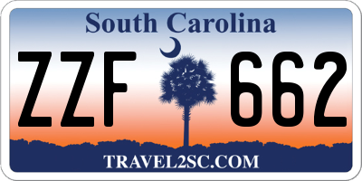 SC license plate ZZF662
