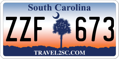 SC license plate ZZF673