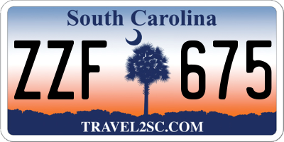 SC license plate ZZF675