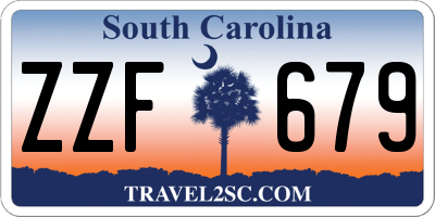 SC license plate ZZF679