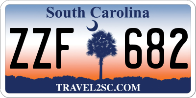 SC license plate ZZF682
