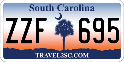SC license plate ZZF695