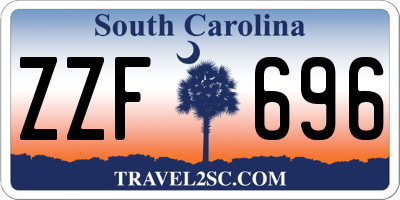 SC license plate ZZF696