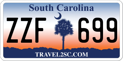 SC license plate ZZF699