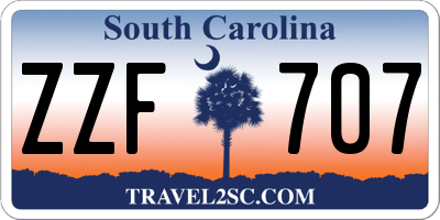 SC license plate ZZF707