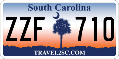 SC license plate ZZF710