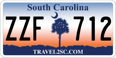 SC license plate ZZF712